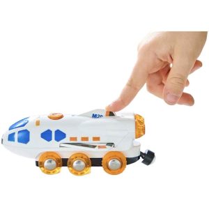Играчка Hape Ракетен локомотив, Космическа совалка с двоен режим