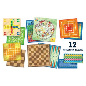 Комплект настолни игри Lisciani Ludoteca 60+ класически игри