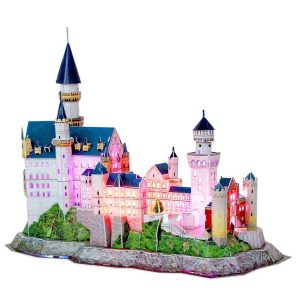 Пъзел 3D CubicFun Neuschwanstein Castle, с LED светлини - 128 части