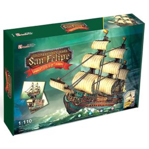 Пъзел 3D CubicFun Кораб The San Felipe - 248 части