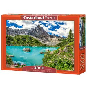 Пъзел Castorland Езерото Сорапис, Алпите, Италия - 2000 части