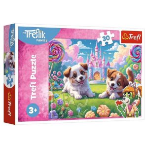 Пъзел Trefl Свят, пълен с усмивки - 30 части