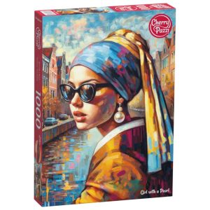 Пъзел Cherry Pazzi Момиче с перла - 1000 части