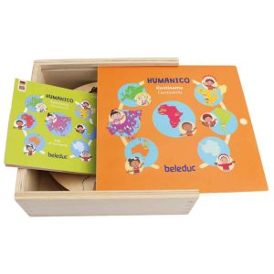 Дървен пъзел Beleduc Humanico Континенти - 30 части