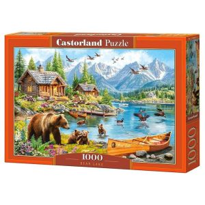 Пъзел Castorland Езеро с мечки - 1000 части
