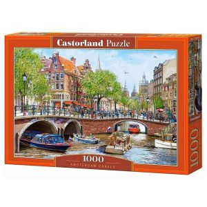Пъзел Castorland Каналите на Амстердам - 1000 части