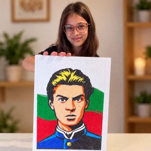 Пясъчна картина Панайот Волов